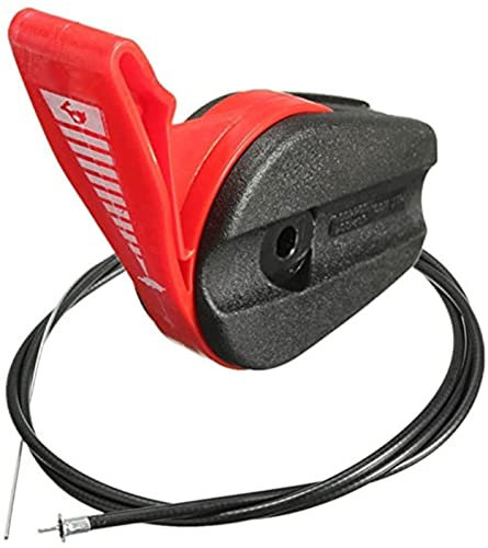 Luxuypon Câble d'accélérateur universel pour tondeuse à gazon - Kit de poignée de levier pour interrupteur à essence électrique