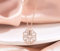 HPKJUYDS Lucky Heart Sterling Silver 2-in-1 Wearing Lucky Four Leaf Clover Heart Shape Necklace, Dainty Charm Clavicle Chain Pendant Gift for Women Girl (Rose Gold)