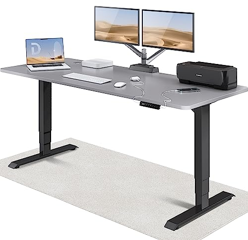 Desktronic HomePro Höhenverstellbarer Schreibtisch 200 × 80 cm – Elektrischer Schreibtisch Mit Zwei Elektrischen Motoren, Touchscreen-Steuerung und Integrierten USB-A- und USB-C-Ladeanschlüssen