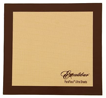 Excalibur ParaFlexx Ultra Silikon Wiederverwendbare Antihaft-Trockenblätter für Dörrgeräte von Lebensmitteln, 27,9 cm, 4 Stück, Braun