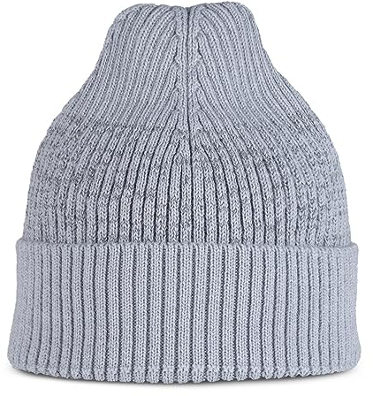 Buff Merinowolle Strickmützen Grau Erwachsene Unisex One Size