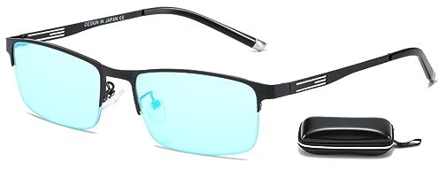 Lanomi Farbenblinde Brille Ultraleichte Korrigiert Rot Grün Farbschwäche Hohe Lichtdurchlässigkeit Farbschwache Brillen für Damen Herren Schwarz(farbenblinde brille)