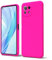 oakxco für Xiaomi 11 Lite 5G/ 4G/ 5G NE Hülle Silikon Case, Dünn Gummi Gel Original Farbig Schutz Handyhülle, Weich Slim Matt Leicht TPU Stoßfest Kameraschutz Schutzhülle Schale, Neon Pink