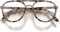 LONDON MOLE Brillen | Pilot Lesebrille | Pilotleser | Coole Leser | Stilvolle Lesebrille | Unisex | Federscharniere | Glanz helles Schildpatt | + 1,0 Vergrößerung