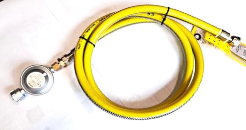 Zatechs Vorbereitetes Set Verstärkter Schlauch 2 m (1/2 rechts) für den Anschluss des Gaskochers an die 11 kg Gasflasche