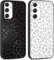 Yoedge 2 × Funda para Samsung Galaxy A35 5G 6,6, Carcasa para Teléfono Móvil con Leopardo Dibujos Aesthetic Cover, Antigolpes Capa de Soft Silicona TPU para Samsung A35 5G Blanco Negro Case