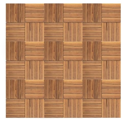 36 pezzi, rivestimento per pavimenti per balcone, impermeabile, system a clic, piastrelle in legno, per balcone, 30 x 30 cm, per terrazze, giardino, terrazze, esterni