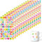 1350 Stücke Selbstklebende Buchstaben Aufkleber, 15 Blätter Nummern Alphabet Aufkleber, Bunte Klebebuchstaben Aufkleber, für Postfach,Schilder,Adressnummer,DIY Scrapbooking (Bonbonfarbe)