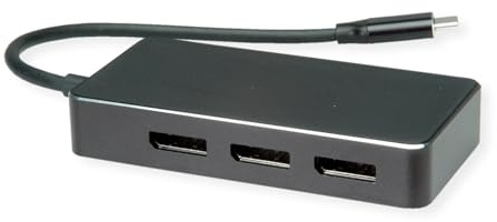 VALUE Multi-Display Adapter USB Typ C - 3X DP, Multi-Stream 4K