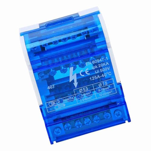 Carcasa Ignífuga Diseño de Energía Profesional Bloques de Tiras de Terminales, Módulo de Bloques de Terminales, Barco para Electricista Eléctrico PLC