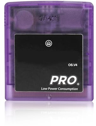 Plyisty 8GB 1000 in 1 Flash Cartridge for GB GBC GBA SP, Purple | Auto Save and Backup, USB Transfer, MBC1/MBC2/MBC3/MBC5, for GB/GBC/GBA/SP/Light/Pocket