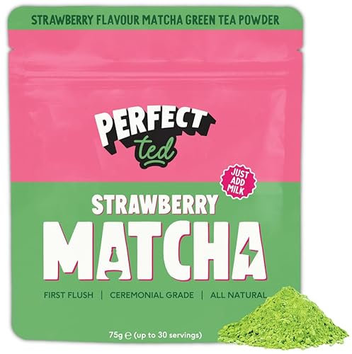 Perfect Ted | Summer Berry 75g | Ceremonial Grade Latte Powder | Japanese Matcha Tea Powder | Matcha Fuel (30 Servings)