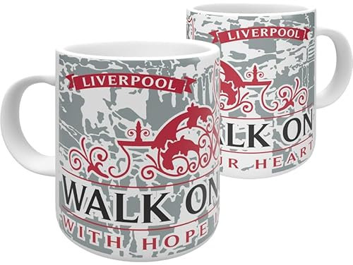 Liverpool Mug Walk On White/Grey/Red/Black - 11oz