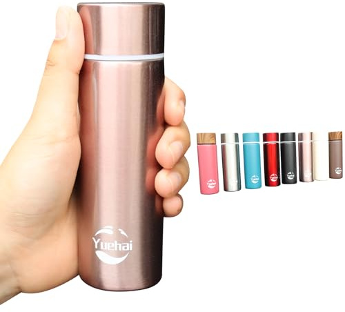 Stainless Steel Water Bottle, Mini Flask 150ML,Coffee Vacuum Small Flasks Small Capacity Portable Travel Drink Water Bottle Insulated Cup (Coffee)