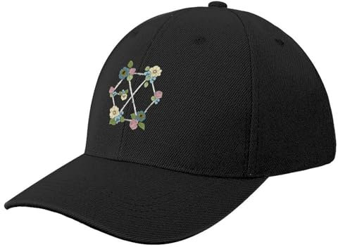 KOSOEII Basecap EXO Floral Logo Baseball Kappe Große Größe Hut Tee Hut männer Caps Frauen