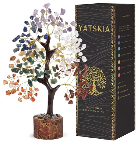 Yatskia Seven Chakra Crystal Tree, Birthday Gifts For Women, Crystal Tree Of Life, Crystals And Gemstones Home Decor, Living Room Decor, House Warming Gifts New Home, Spiritual Gifts For Women