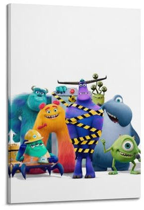 ZJWIFHWW Poster, Motiv: Monster bei der Arbeit, Anime-TV-Show, dekoratives Gemälde, Leinwand, Wandposter und Kunstdruck, moderne Familienschlafzimmer-Dekoration, Poster, 20 x 30 cm