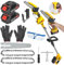 2-in-1 Cordless Pole Saw & Mini Chainsaw, 6 Inch Electric Pole Saws with 2 × 21V 1.5Ah Battery, Long Reach Extension Pole Chainsaw for Tree Branch Trimming & Pruning, 11.9FT Max Reach