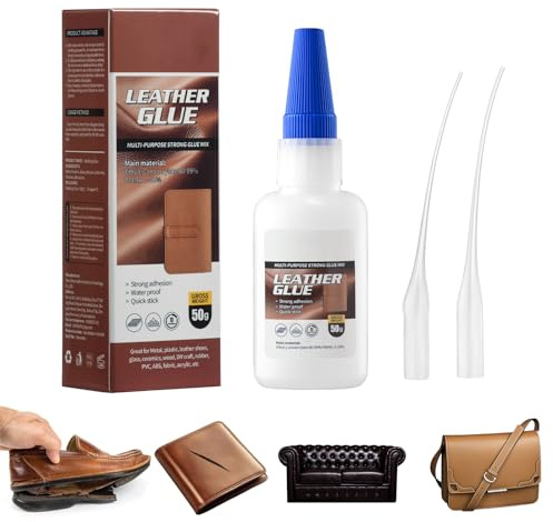 Pegamento para Cuero Extra Fuerte,Pegamento para Cueros,Pegamentos para Reparación de Cuero,para Sofá,Piel Sintética,Chaqueta,Cartera,Cinturón y Zapatos