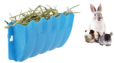 Meerschweinchen hängend Heu Feeder Rack, Kaninchen Chaos-Free Alfalfa Dispenser, Krippe Rack Wall-Mounted für Kleintiere, Kaninchen, Meerschwein, Galasaur, Frettchen