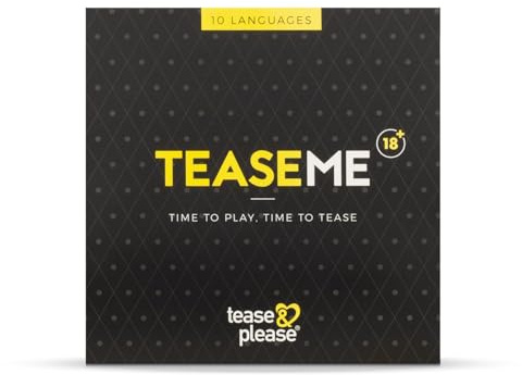 Tease & Please TeaseMe Game (10 Sprachen) - Spiele für Erwachsene zum Necken mit inkludierten Attributen - Erotische Spiele mit Rollenspiel für etwas Spaß im Schlafzimmer für Erwachsene