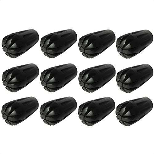 12 Stück / 6 Paar Nordic Walking Pads Asphalt Gummipuffer X-4LTS für alle gängigen Nordic Walking Stöcke - Wanderstöcke - für den Nordic Walking Stock mit einen Durchmesser von 10mm