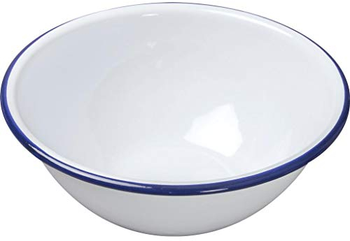 Falcon White Enamel Mixing Bowl 18cm