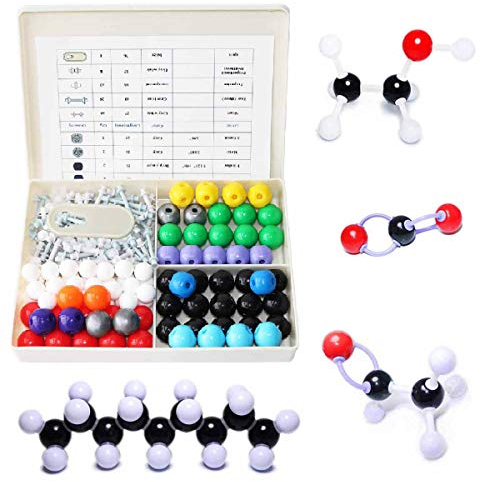 LINKTOR Chemie Molekularmodellbausatz (239 Teile), Schüler oder Lehrer für organisches und anorganisches Chemielernen, motivieren Sie Begeisterung zum Lernen und Aufheben der Weltraumvorstellungskraft