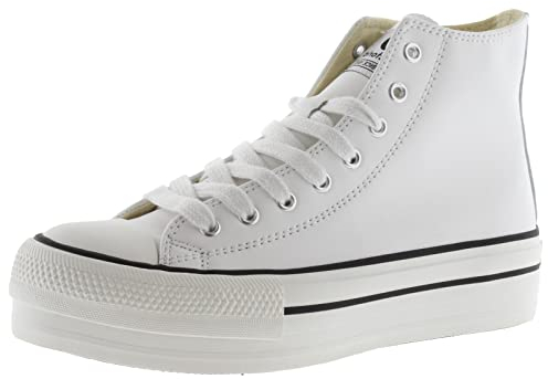 victoria Botín Tribu Efecto Piel & Doble Plataforma 1061107 para Mujer Blanco 38