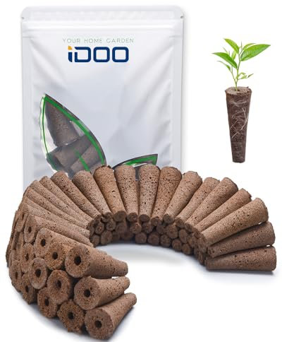 iDOO Ersatz-Zuchtschwämme (60 Stück), Ersatz Biologie Torfschwämme für ID-IG301, ID-IG302, ID-IG302S, ID-IG303, ID-IG305, ID-IG306 und I-D-01 Indoor Hydrokultur Garten