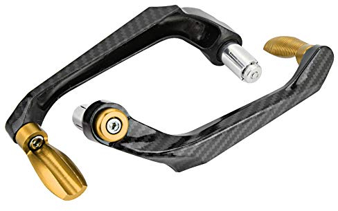 Aramox 7/8 Zoll (22mm) Universal Motorrad Lenkerhebel Schutzbügel - Für Rennstrecke & Stil - 5 Farben (Gold)