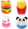 ZYDTRIP 4 Stück Squishy Spielzeug Niedliche Squishies Spielzeug Set Kawaii Party Geschenke Langsam steigendes Spielzeug für Kinder Erwachsene Mädchen Jungen