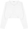 Bolerose Ragazze Manica Lunga Bolero Bambini Caridgan (Bianco, 5-6 Anni)