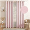 MIULEE Vorhang Blickdicht Vorhänge Gardinen mit Ösen Thermogardine Ösenvorhang Dekoschal Slub Leinen Fensterschal für Wohnzimmer Schlafzimmer 2er Set 140 x 245cm（B x H） Rosa