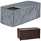Skyour Housse de coffre de terrasse robuste en imperméable pour banc d'extérieur Housse de protection pour meubles de jardin, table ottomane Housse anti-poussière (Taille S : 122 x 61 x 55,9 cm, gris)