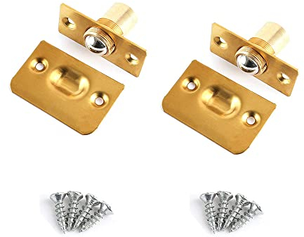 BDHI 2pcs Ball Door Catches Roller Ball Door Catches Adjustable Door Adjustable Ball Latches Spring Ball Bearing Door Catches Door Hardware for Kitchen Cupboard Cabinet Invisible Closure(Y43-2)
