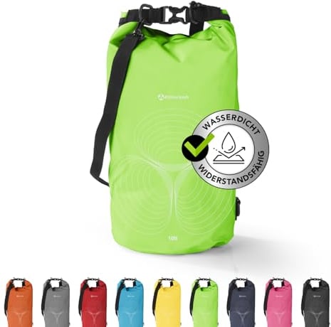 #DoYourSports Dry Bag Tasche 20L grün | Wasserdichter Rucksack | Wasserfester Beutel & Packsack | Drybag ideal für Boot, Kajak, Angeln und Camping