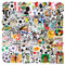 100 Stück Fußball Aufkleber, Vinyl Wasserdicht Sport Aufkleber Pack für Kinder, Teenager, Erwachsene, Fußballspiel Abziehbilder für Wasserflasche, Laptop, Motorrad Fußball Team Fans Party Aufkleber