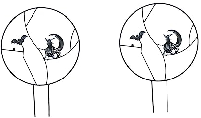 YARNOW 2stücke Kleine Rankhilfe Für Topfpflanzen Halloween-Stil Pflanzengitter Für Zimmerpflanzen Einfach Zu Montieren Dekoratives Zubehör Für Innenräume Für Kletterpflanzen Und