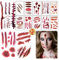 20Sheets Halloween Scar Tattoos Stickers Waterproof zombie tattoo Makeup scar tattoos Stickers Halloween Scar Makeup Halloween makeup accessories for men and women