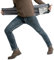 ziilay Jeans termici da uomo, slim fit, pantaloni termici, pantaloni da neve, pantaloni invernali, con pile, 1213r blu-grigio (pile), 32W x 34L