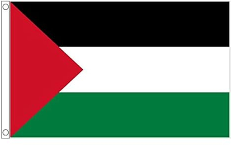 MOFIC Palästina-Flagge, 90 x 150 cm, lebendige Farben und lichtbeständig, palästinensische Nationalflaggen, Polyester, Hausbanner mit Messingösen, Freiheit, Palästina-Flagge