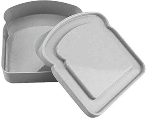 itrimaka Recipientes para Sándwiches para Loncheras, Caja para Sándwiches Reutilizable, Almacenamiento De Alimentos con Tapa para Niños Y Adultos, Apto para Microondas Y Lavavajillas