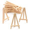 Lot de 10 petits chevalets de bureau en bois pour peinture sur toile, chevalets trépieds en bois pour photo, tableau noir