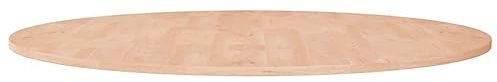 CFODOJ Möbelartikel, runde Tischplatte, 90 x 1,5 cm, Massivholz, Eiche