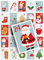 Weihnachtskarten 24 Adventskalender Postkarten Tiere Deko Design Illustration schöne süße Weihnachtspostkarten Weihnachten Xmas Set Mix Geschenk Grußkarten Geschenkkarten niedlich Zahlen Hase