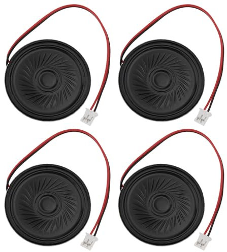 VGOL 4 mini altoparlanti magnetici da 40 mm 2 W con connettore JST-PH compatibile con Raspberry Pi Arduin, lunghezza del cavo 100 mm