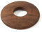Solid Wood Radiator Pipe Cover, 16mm Pipe Hole, 6mm Thickness Low Thin Cut in Walnut x 2 pcs, Real Wooden Radiator Covers for Laminate Wood Floor