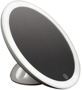 Haepi Colette Miroir Grossissant 7X Lumineux 3 Modes d'éclaraige LED avec Ventouse Rechargeable