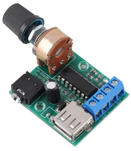 PM2038 Mini Amplifier Board 5V USB Power 5Wx2 Hi-Fi o Amplifier Module for Home o, Car Speakers, and Projects